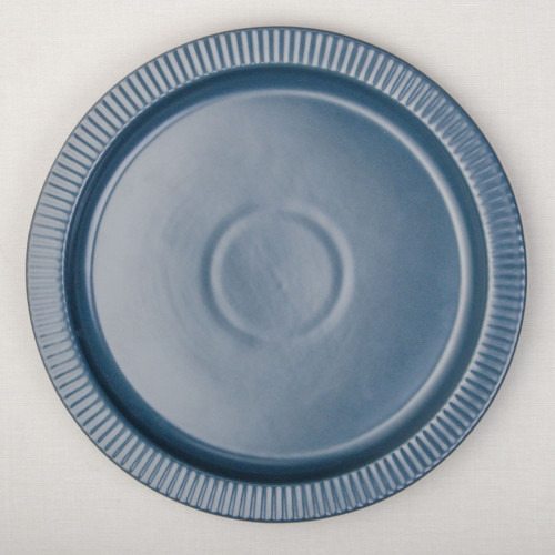 Ridged Side 8.5" Flat Plate - Royal Blue 4
