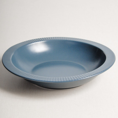 Ridged Side 8.5" Deep Plate - Royal Blue