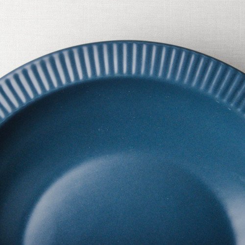Ridged Side 8.5" Deep Plate - Royal Blue 5