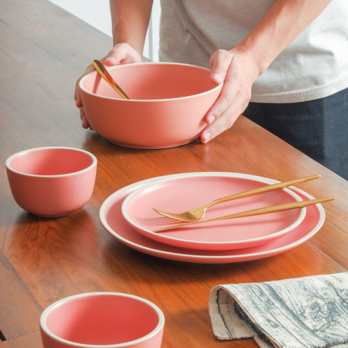 Whimsical Pink Dinner Plate 10.4" 5
