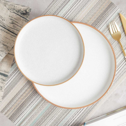 Nami Dinner Plate 9.5" - Parchment White 2