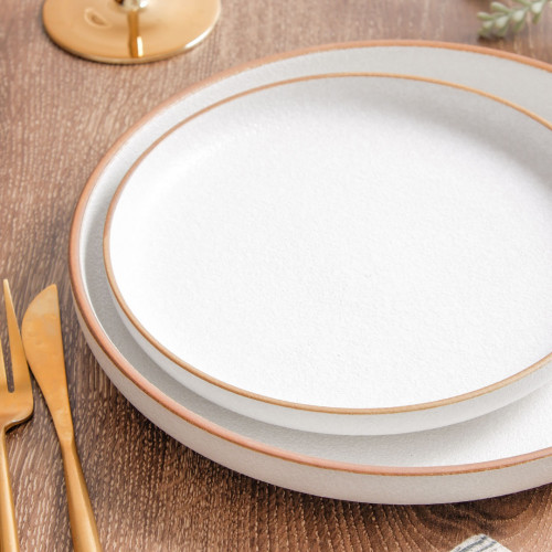 Nami Dinner Plate 9.5" - Parchment White 4