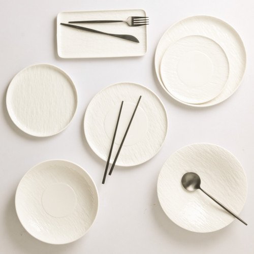Enchanted White Dinner Plate 9.5" 2