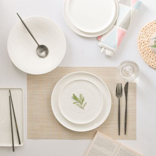 Enchanted White Dinner Plate 9.5" 3