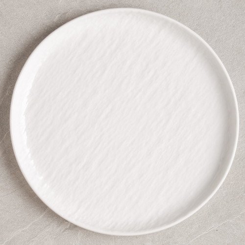Enchanted White High-Rim Plate 10"