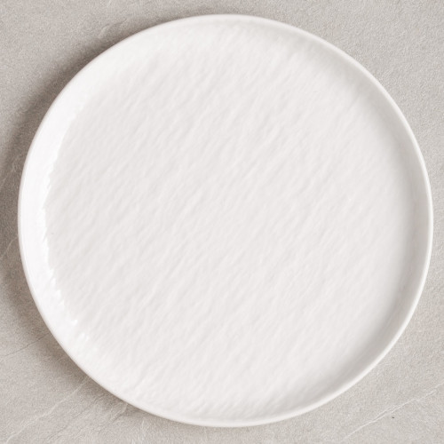 Enchanted White High-Rim Plate 10"