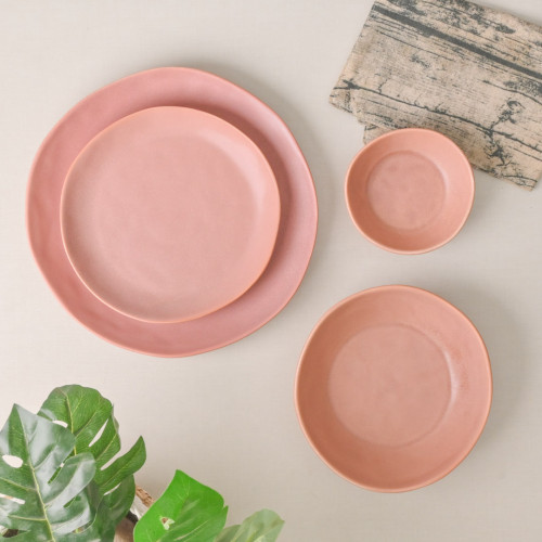 Altered Salad Plate 8" - Powder Pink 5