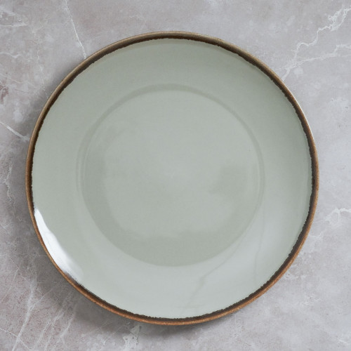 Solemn Gray Dinner Plate 10"