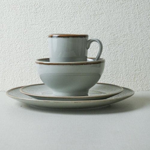 Solemn Gray Dinner Plate 10" 2