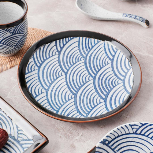 Seigaiha Salad Plate 7" 2
