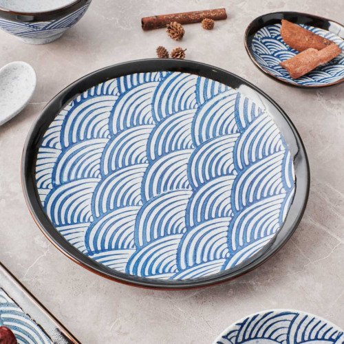 Seigaiha Dinner Plate 9" 3