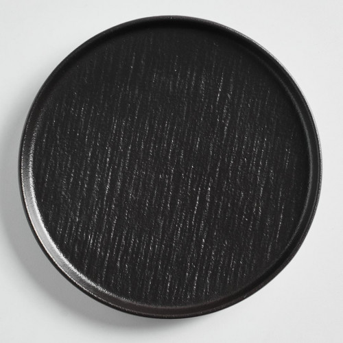 Hardstone - Solid Black Salad Plate 8"