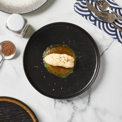 Hardstone - Solid Black Salad Plate 8" 5