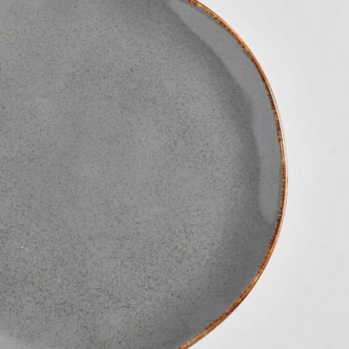 Caldera Grey Pizzara Dinner Plate 10.7" 2