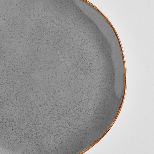 Caldera Grey Pizzara Dinner Plate 10.7" 2