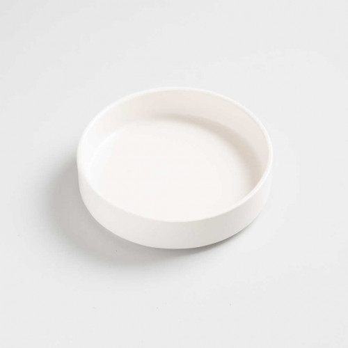 White Solitude High-Rim Plate 5" 2