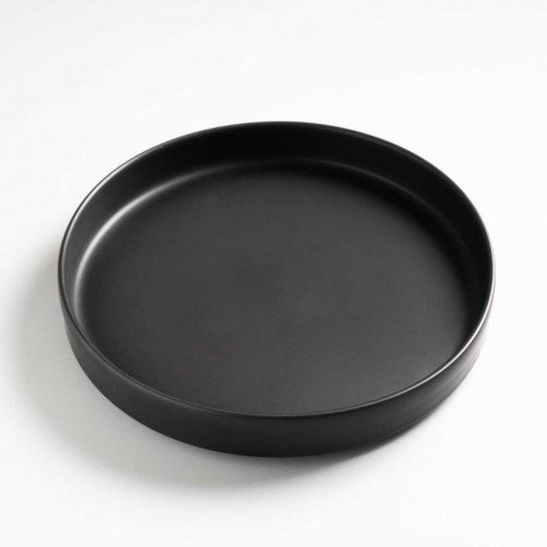 Black Solitude Tall Dinner Plate 10" 3