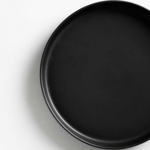 Black Solitude Tall Dinner Plate 10" 4