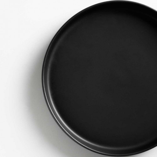 Black Solitude Tall Dinner Plate 10" 4