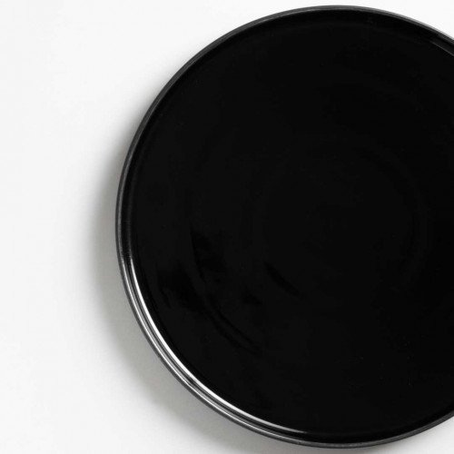 Black Solitude Short Dinner Plate Doff 4