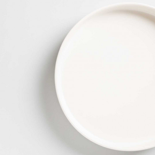 White Solitude Tall Dinner Plate 10" 4