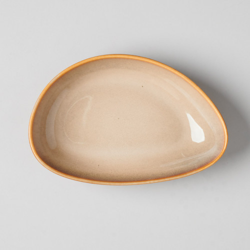 Umbra-Brown Triangular Salad Plate 8" 3