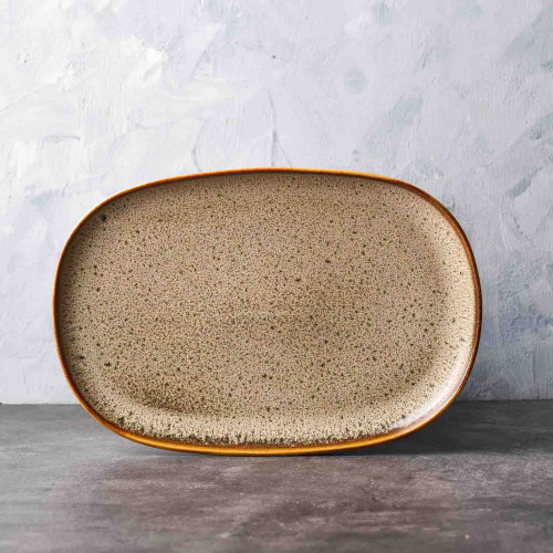 Korea Style Stainless Steel Flat Bottom Round Plate 25.5cm - Brushed 9