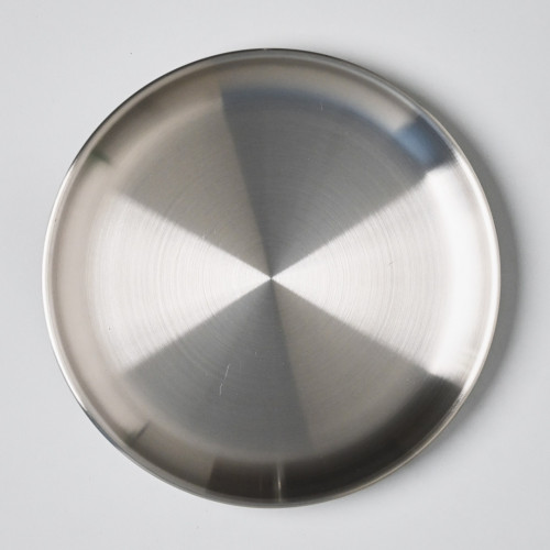 Korea Style 304 Stainless Steel Shallow Plate 23cm - Silver 2