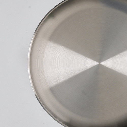 Korea Style 304 Stainless Steel Shallow Plate 26cm - Silver 2