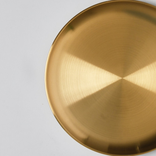 Korea Style 304 Stainless Steel Shallow Plate 20cm - Gold 3