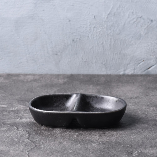 Sliver Tint Gray Sauce Dish 4" 7