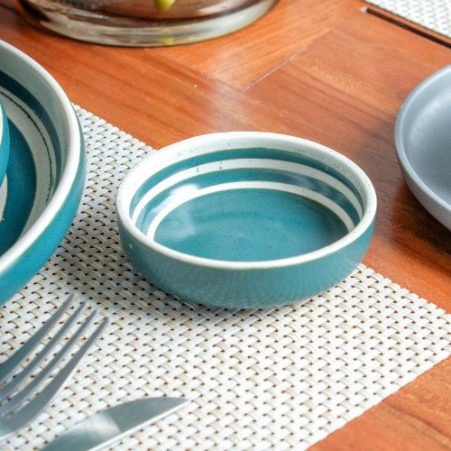Forest Green Sauce Dish 3.5" 4